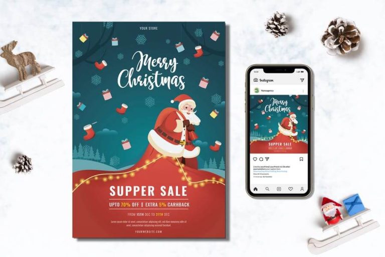 Les 10 Meilleurs Modèles de Bannières Joyeux Noël pour Publicité