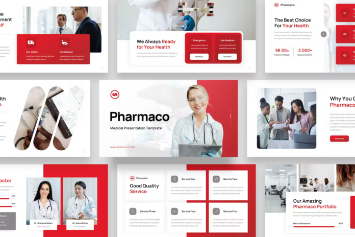 Top 10 Modèle Powerpoint Médical : Santé Template Top 10 Modèle Powerpoint Médical : Santé Template