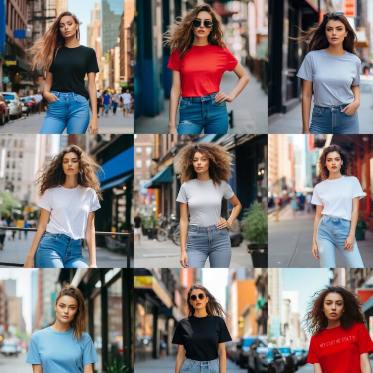 Midjourney Prompt #3 : Maquette Tshirt Bella Canvas 3001s