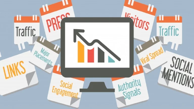 Graphique illustrant l’analyse du trafic et des performances d’un site web en déclin.
