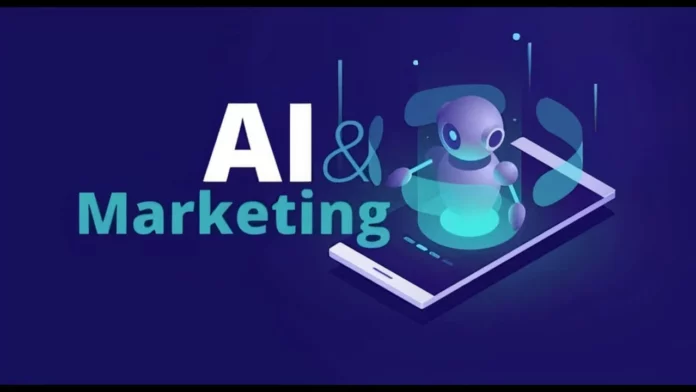 Illustration d’un cerveau mi-humain mi-IA représentant la fusion de la créativité humaine et des technologies d’intelligence artificielle dans le branding. IA et Identité de Marque