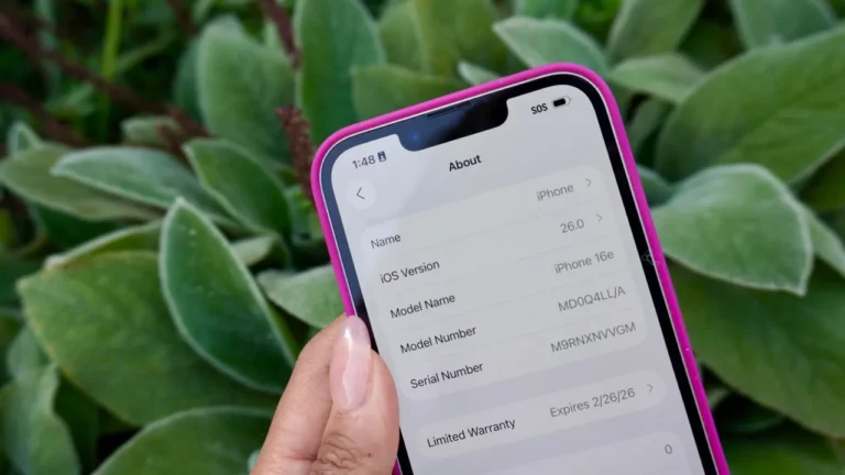 Interface iOS 26 sur iPhone